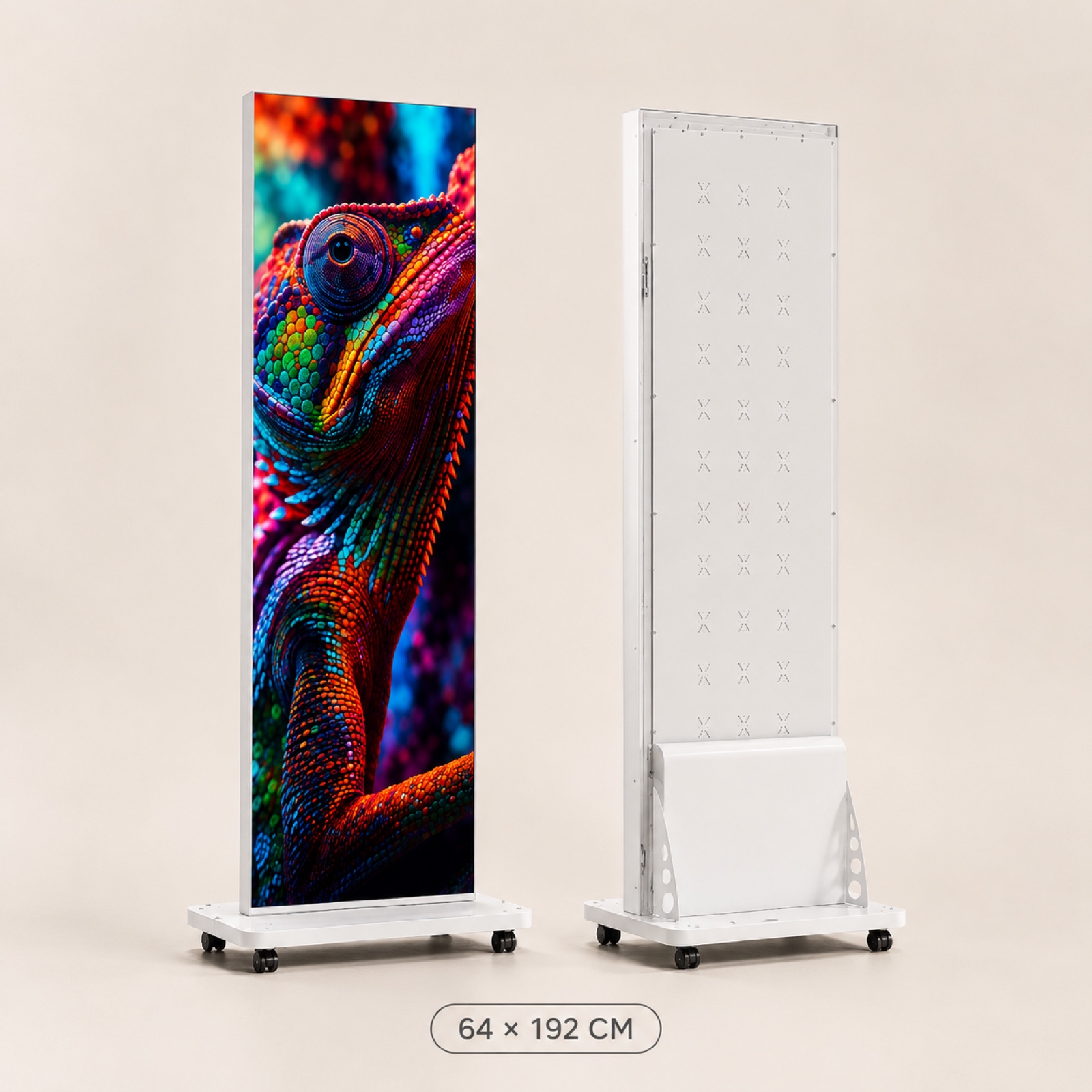 ledtrio beltéri gurulós led poszter 64 × 192 cm LEDTRIO beltéri gurulós LED poszter 64 × 192 cm