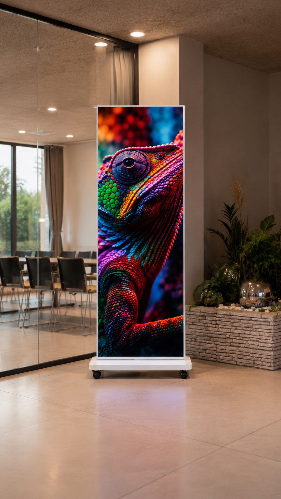 ledtrio beltéri gurulós led poszter 64 × 192 cm LEDTRIO beltéri gurulós LED poszter 64 × 192 cm