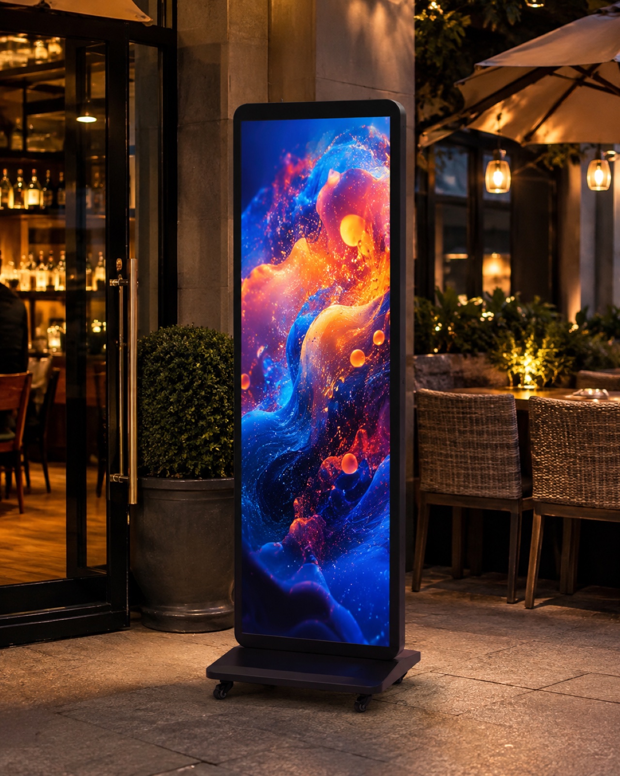 ledtrio kültéri gurulós led poszter 64 × 192 cm LEDTRIO kültéri gurulós LED poszter 64 × 192 cm