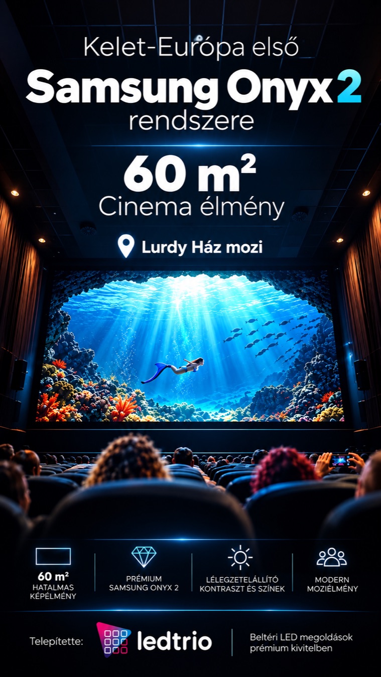 Samsung Onyx 2 mozirendszer – Lurdy Ház, Ledtrio telepítés